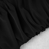 SELENA MESH MINI DRESS - BLACK