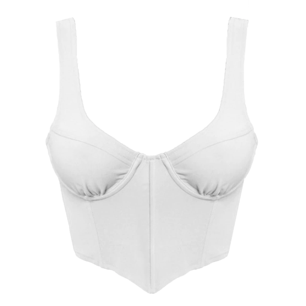 MARLY STRETCH CORSET TOP - WHITE